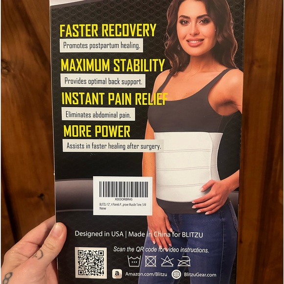 Abdominal binder for postpartum, surgery c section, hysterectomy, etc. size s/m - Picture 2 of 2